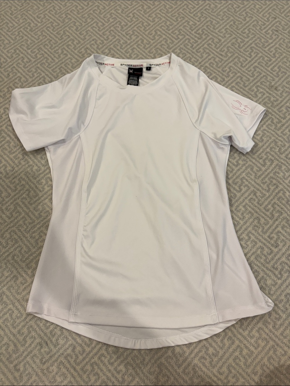Spyder White Short-Sleeve Women’s Performance Tee